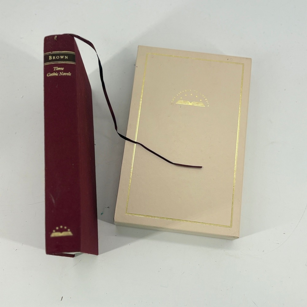 Library of America Three Gothic Novels Charles Brockden Brown Burgundy Hardcover